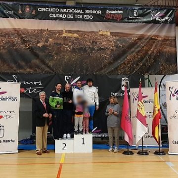 Dos medallas para el bádminton soriano en el Circuito Nacional senior de Toledo
