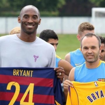 Futbolista Andrés Iniesta recuerda a Kobe Bryant