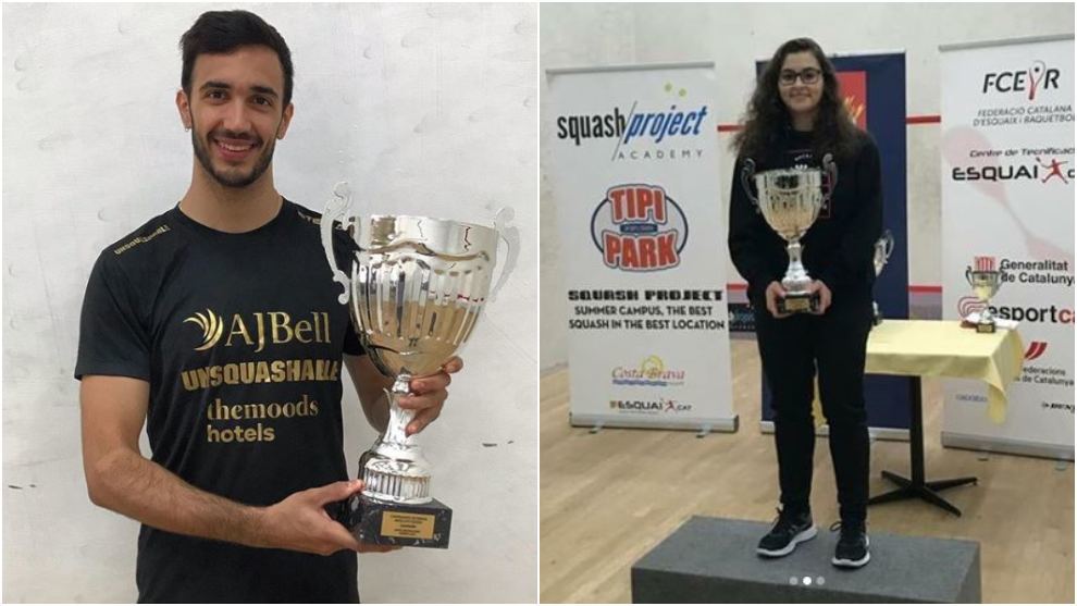 Iker Pajares y Cristina Gómez se coronan como campeones de España de squash