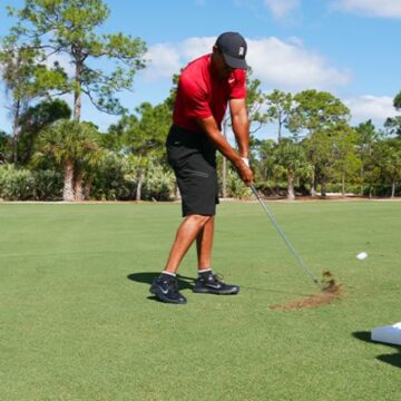 A Tiger le gusta lo que “escucha” con la pelota TOUR B XS de Bridgestone