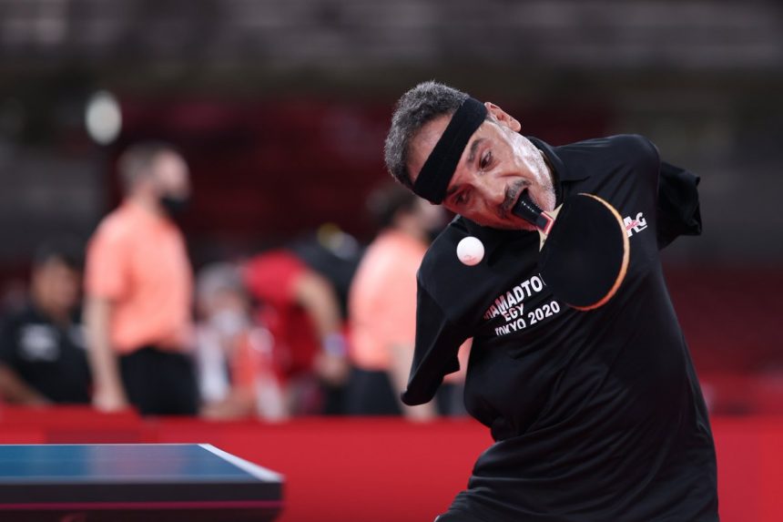 IBRAHIM IBRAHIM HAMADTOU JUEGO PING PONG CON LA BOCA