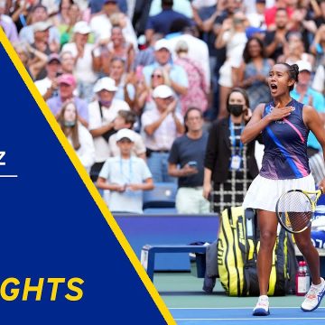 Leylah Fernandez vs Elina Svitolina Highlights | 2021 US Open Quarterfinal