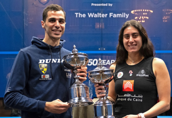 Los No. 1 del Mundo en Squash “Farag y El Sherbini” se coronan  en el Windy City Open 2024