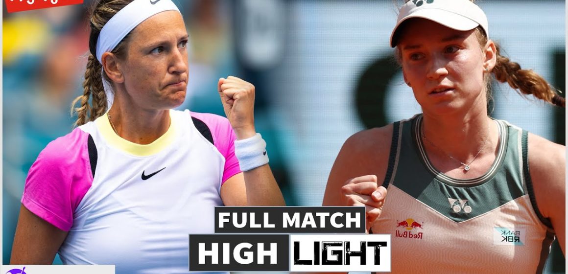 “Victoria Azarenka”, primera semifinal sobre hierba desde Berlín 2021.