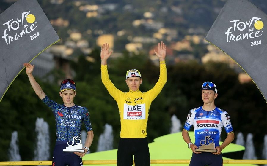  Esloveno Tadej Pogacar se proclama campeón del Tour de Francia 2024 por tercera ocasión