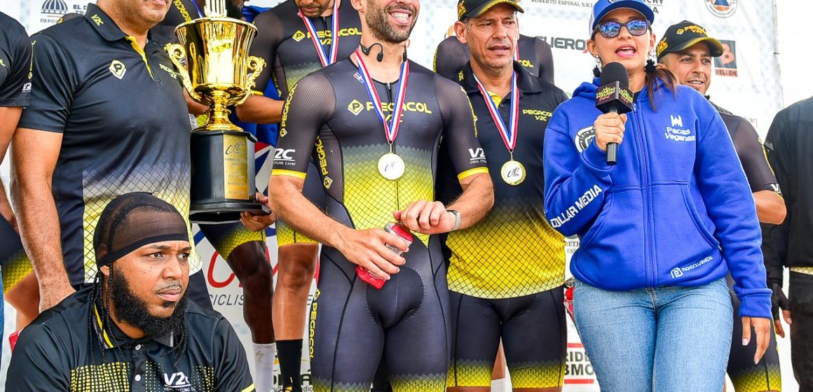 PEGACOL-V2C gana “Crono por Equipos ” Liga  de Ciclismo Máster del Cibao