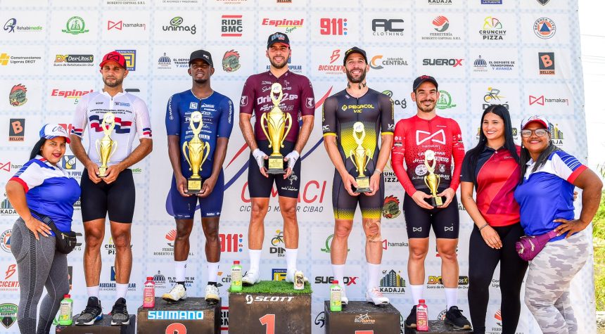 Ramón Adames y Stephany Contreras se coronan campeones en 5ta Ciclismo Máster del Cibao